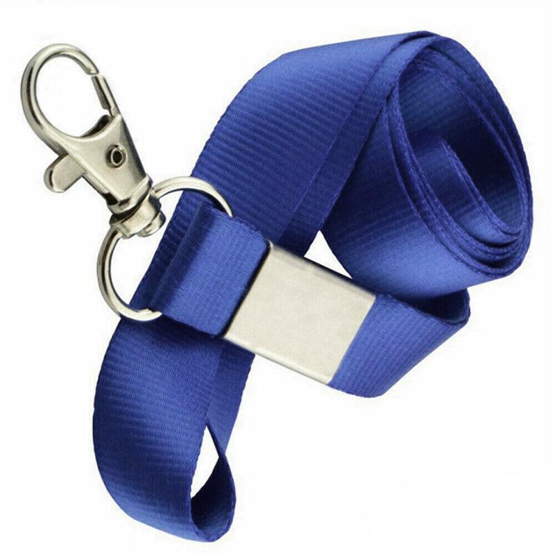 Neck Strap with Clip for ID Badge Name Tag Card Holder Lanyard - Orange
