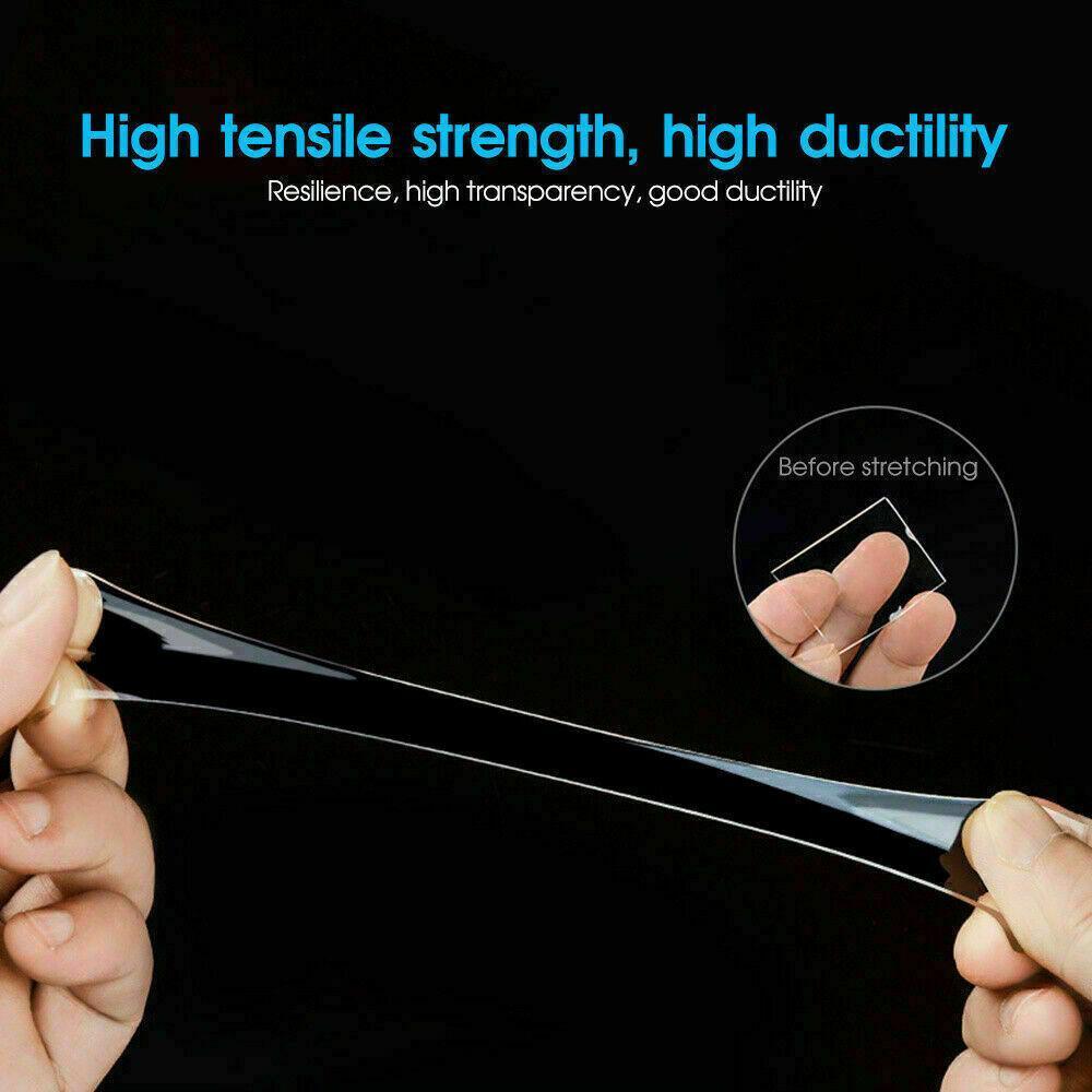 Double Sided Nano Tape Transparent Reusable Adhesive Gel Grip for Home Office - 5cm*2m*1mm (1 Unit)