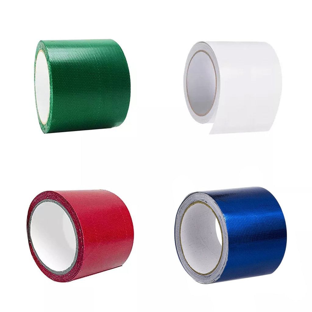 High Adhesive Tarpaulin Repair Tape Tent Awning Fix Patch Waterproof Universal - Blue - 8cm x 5m