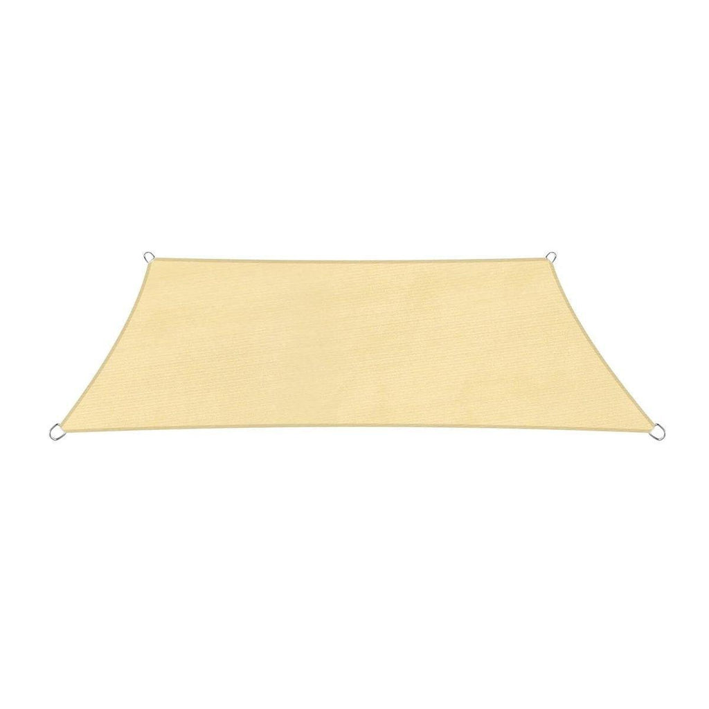 Outdoor Breathable Shade Sail Canopy Triangle Square Patio Garden Sun Shade - 3*6m（Rectangular）