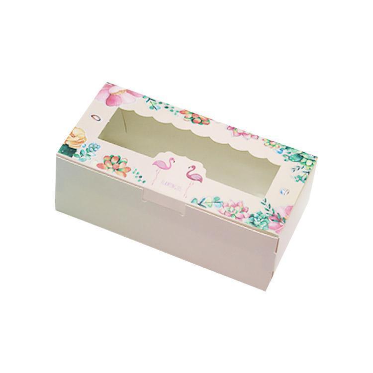 50PCS Set of 2 Premium Cake Packaging Boxes Clear Window Food Grade Cardboard - Circus-50pcs