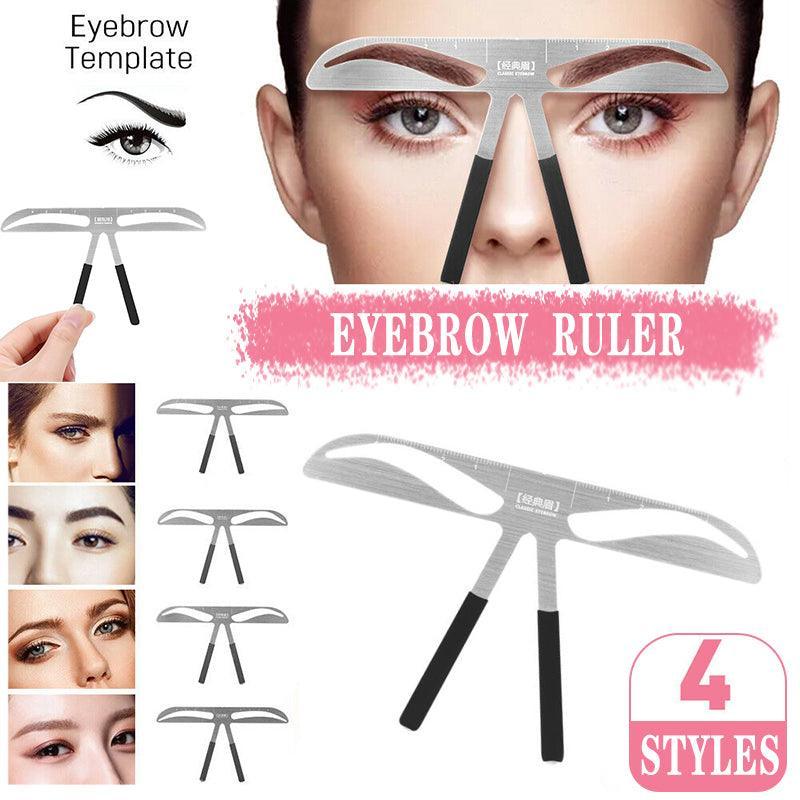 Brow Stencil Shaper Tattoo Eyebrow Kit Ruler 3D Balance Template Makeup Tool Au - #2 Classic Eyebrow