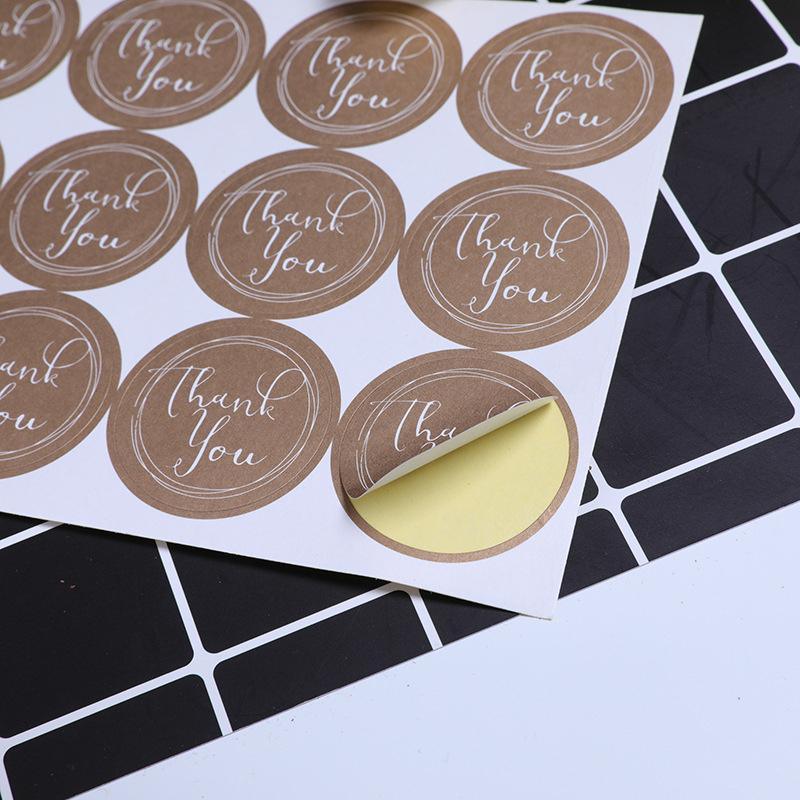 UP TO 80PCS Stickers Labels Thank You Stickers Gift Wrapping Craft Scrapbook DIY - 8*5PCS Style 3