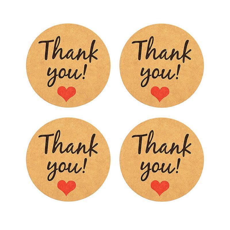 UP TO 80PCS Stickers Labels Thank You Stickers Gift Wrapping Craft Scrapbook DIY - 8*5PCS Style 3