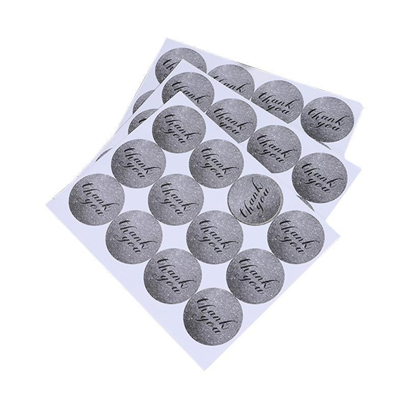 UP TO 80PCS Stickers Labels Thank You Stickers Gift Wrapping Craft Scrapbook DIY - 8*5PCS Style 3