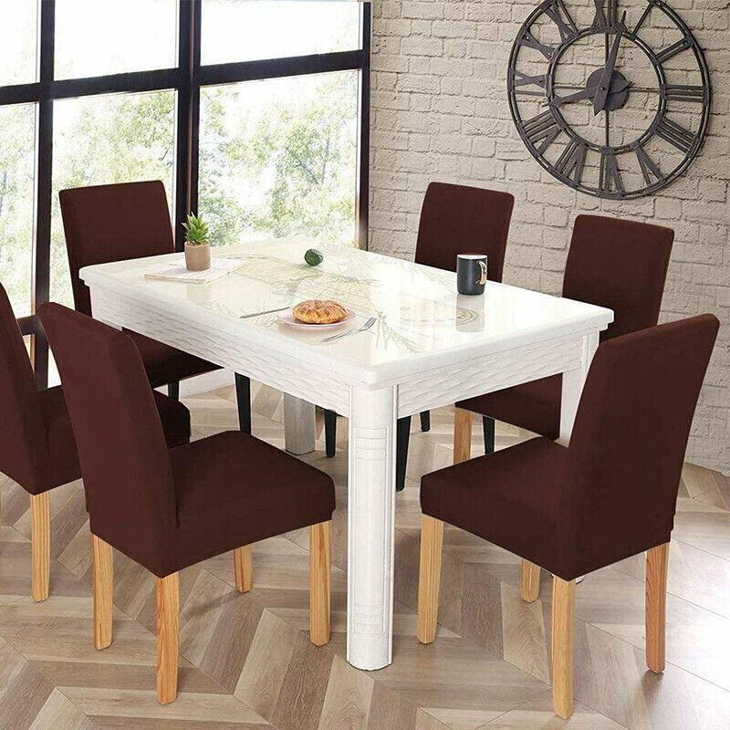 6X Stretch Chair Cover Seat Covers Spandex Washable Banquet Wedding Party Decora - Lake Blue