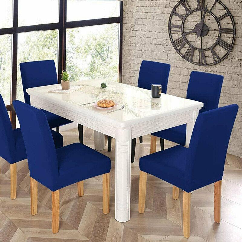 6X Stretch Chair Cover Seat Covers Spandex Washable Banquet Wedding Party Decora - Beige