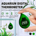 Mini Digital Fish Tank Thermometer High Precision Aquarium Temperature Gauge - Black