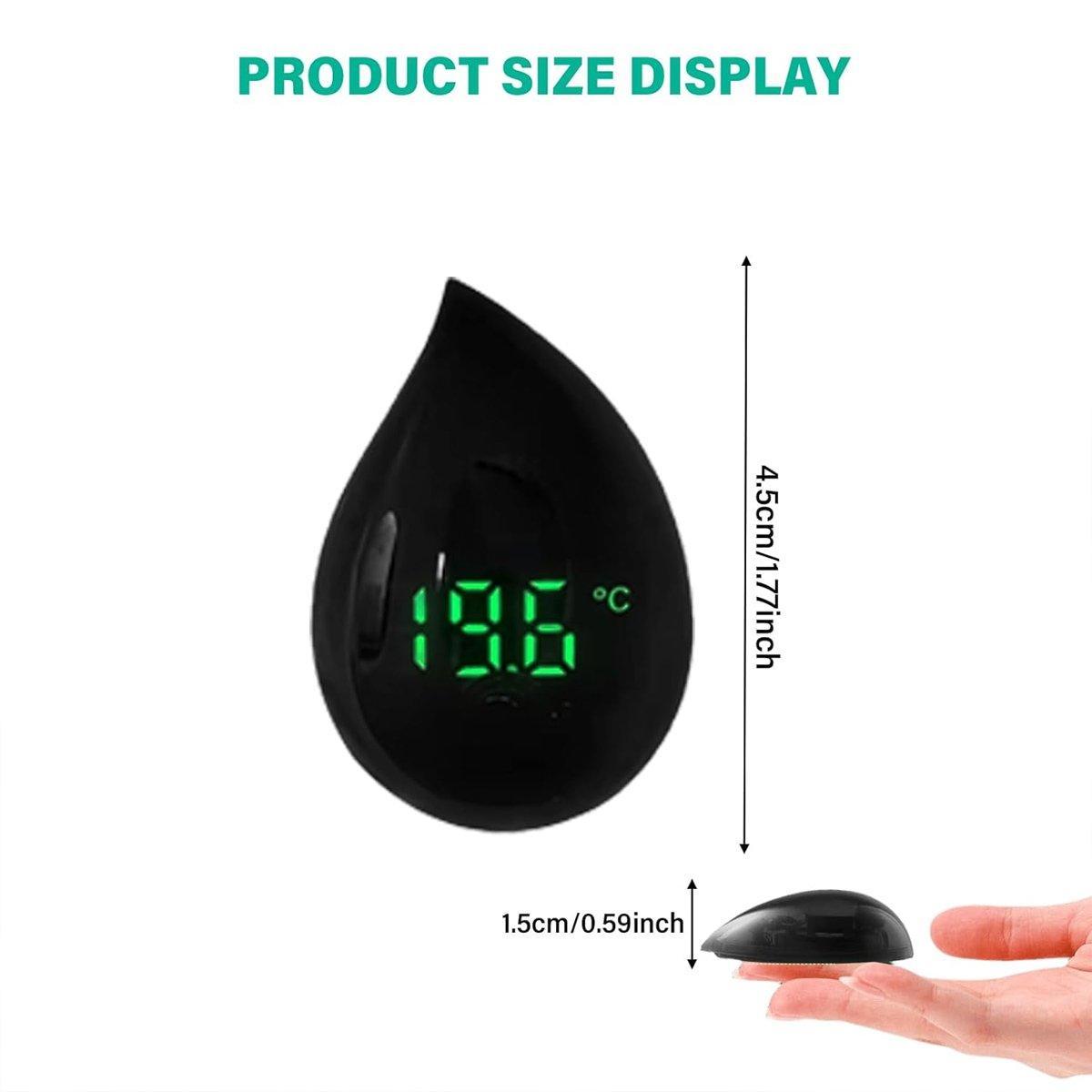 Mini Digital Fish Tank Thermometer High Precision Aquarium Temperature Gauge - Green