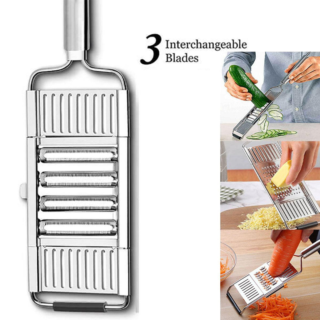 Multi-Purpose Vegetable Slicer Peeler Stainless Steel Grater Shredder Cutter