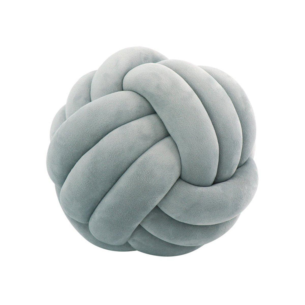 Three-Strand Braided Round Pillow Sofa Cushion Decorative Pillow for Living Room - Dark Blue