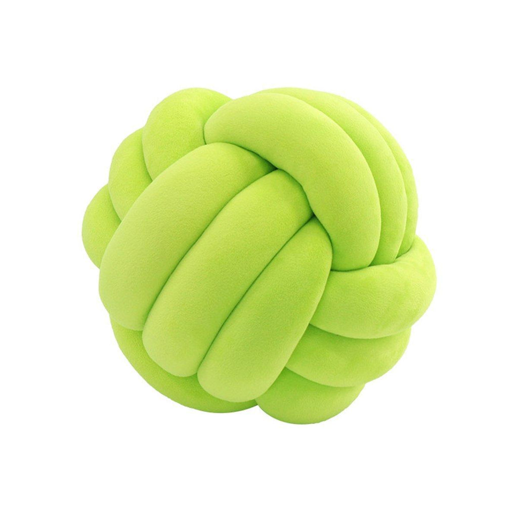 Three-Strand Braided Round Pillow Sofa Cushion Decorative Pillow for Living Room - Light Grey