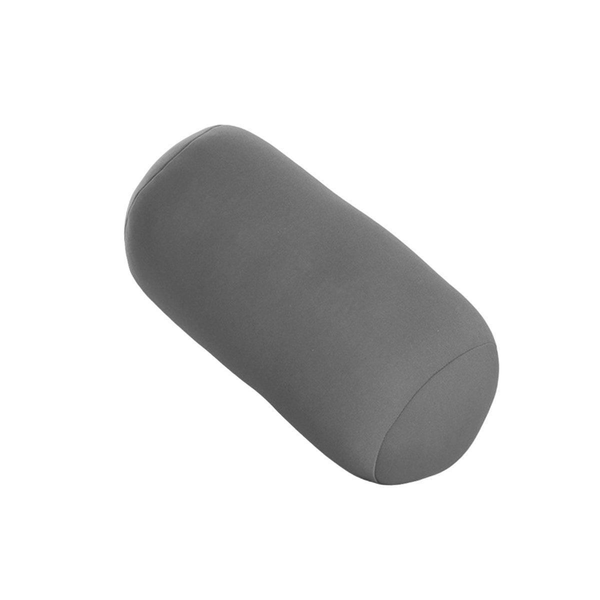 Solid Color Cylindrical Foam Particle Pillow Multi-Functional Neck Waist Support - Pink