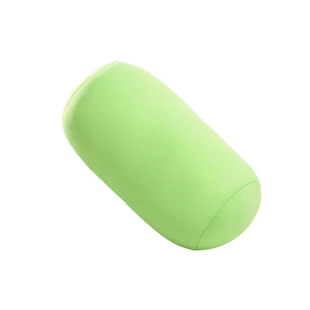 Solid Color Cylindrical Foam Particle Pillow Multi-Functional Neck Waist Support - Pink