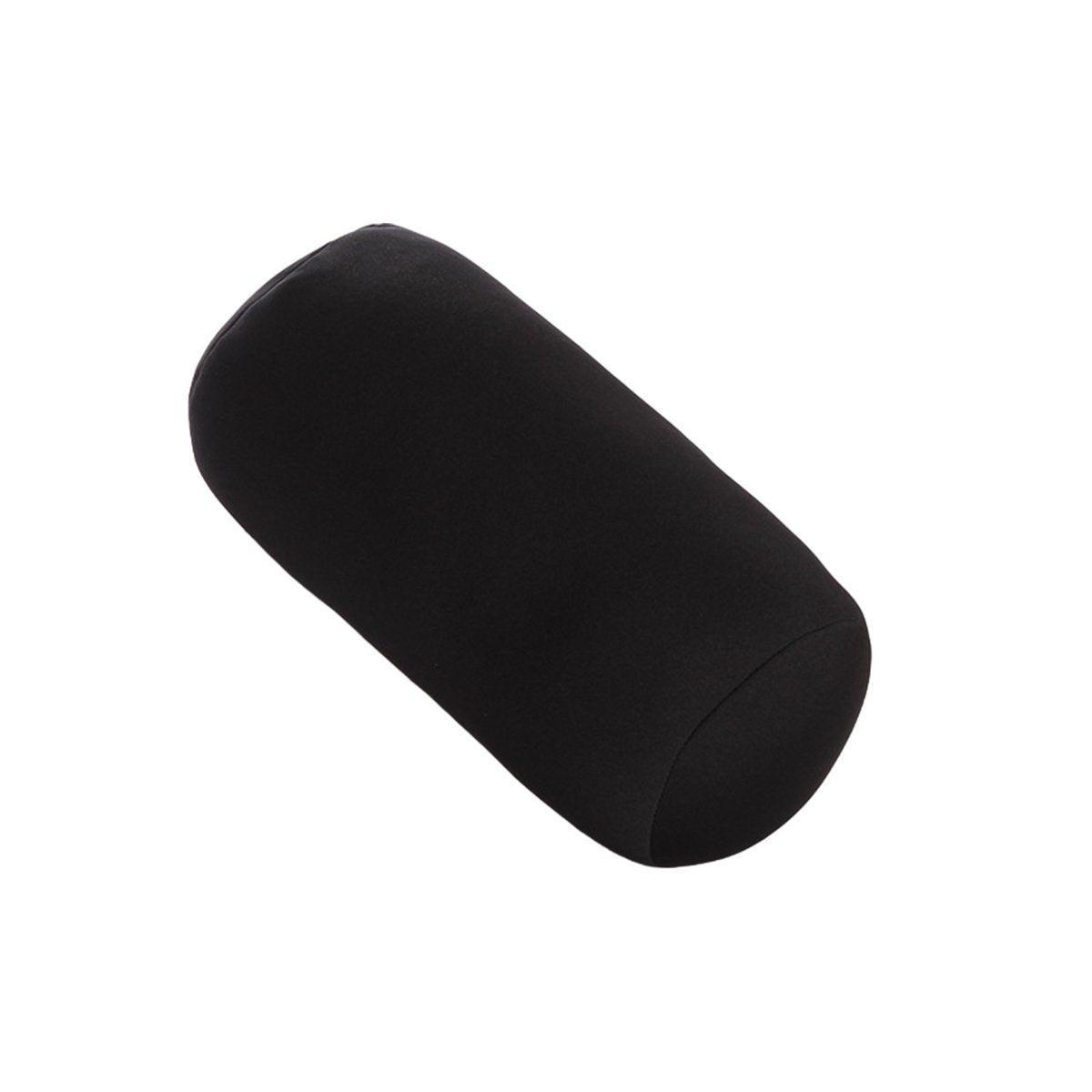 Solid Color Cylindrical Foam Particle Pillow Multi-Functional Neck Waist Support - Purple