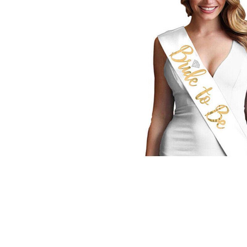 Bride To Be Hen Veil Sash Tiara Hens Night Bridal Shower Kitchen Tea Accessories - Rose Gold Tiara