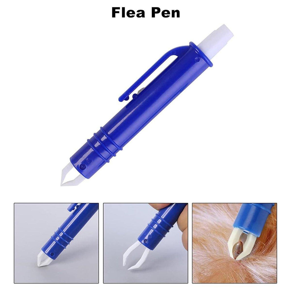 5PCS Pet Flea Tick Removal Tool Set Dog Cat Lice Fork Tweezers Kit Silver Hook