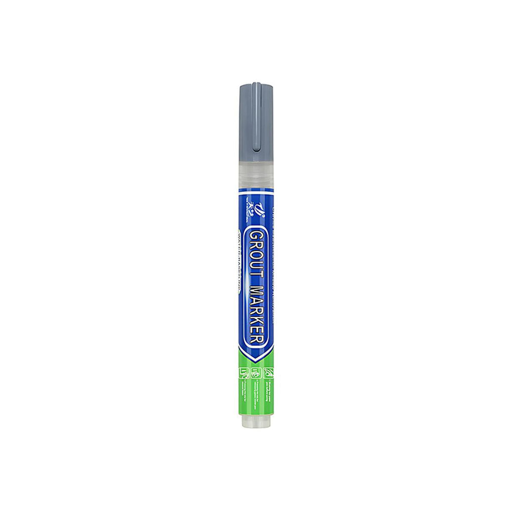 6Colours Tile Repair Pen Styling Wall Gap Grout Refresher Marker Bathroom - Light Grey