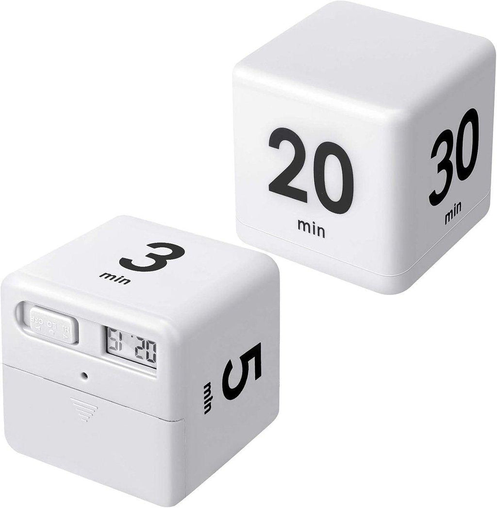 Cubic Timer for Students Time Management Study Exercise Reminder Tool Adjustable - 15-20-30-60