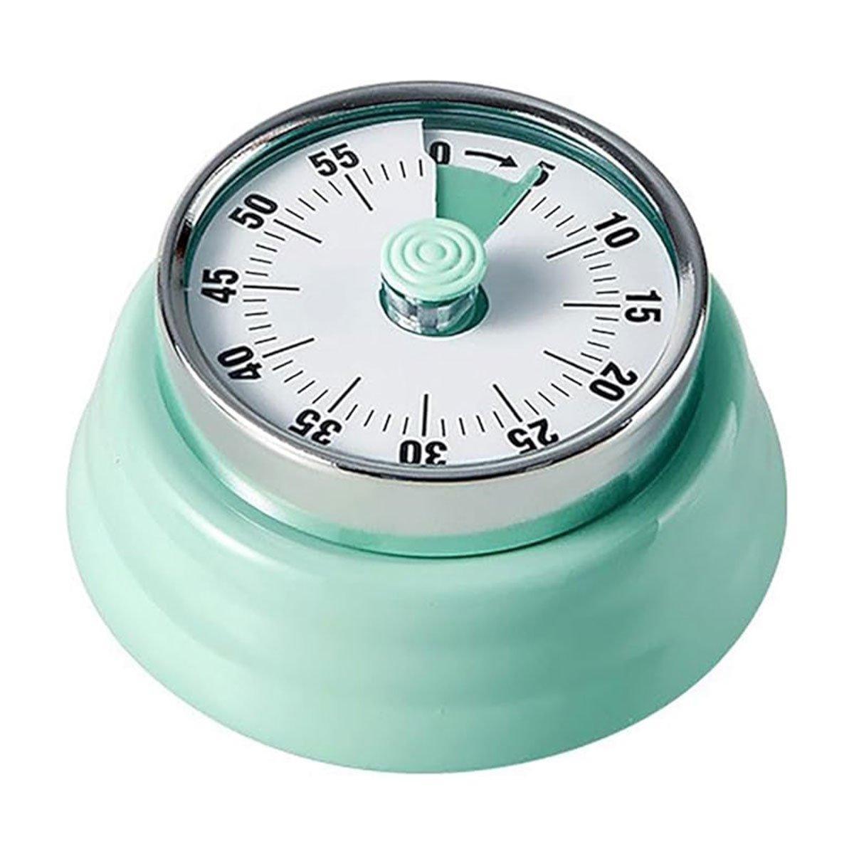 60 Minutes Visual Analog Timer Countdown Clock Time Management Kitchen Tool - Red