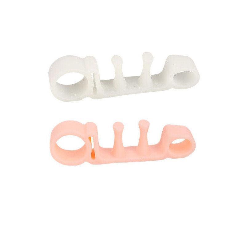 Skin Colour Bunion Corrector Toe Separators Silicone Gel Elastic Straighteners Spacers - 1 Pair