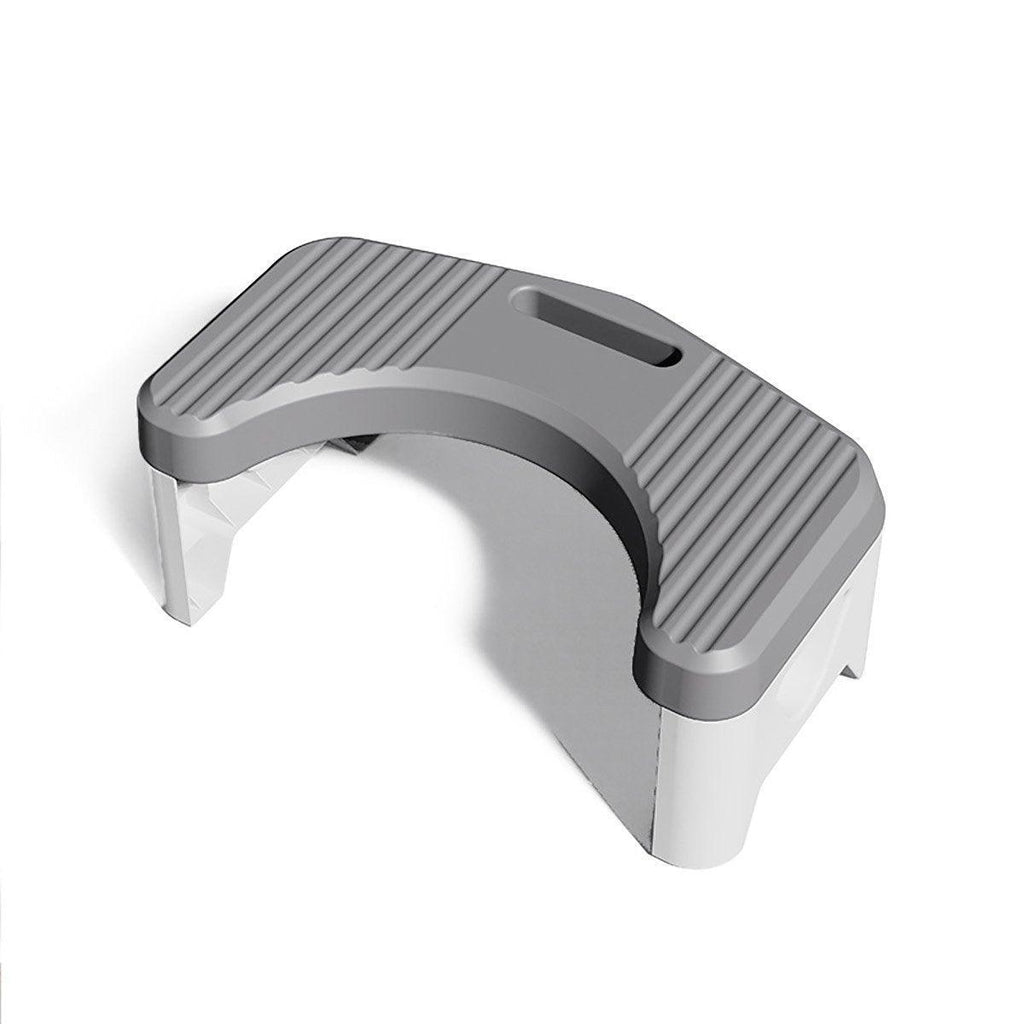 Thickened Toilet Squatting Stool Bathroom Footstool Household Restroom Pad - White