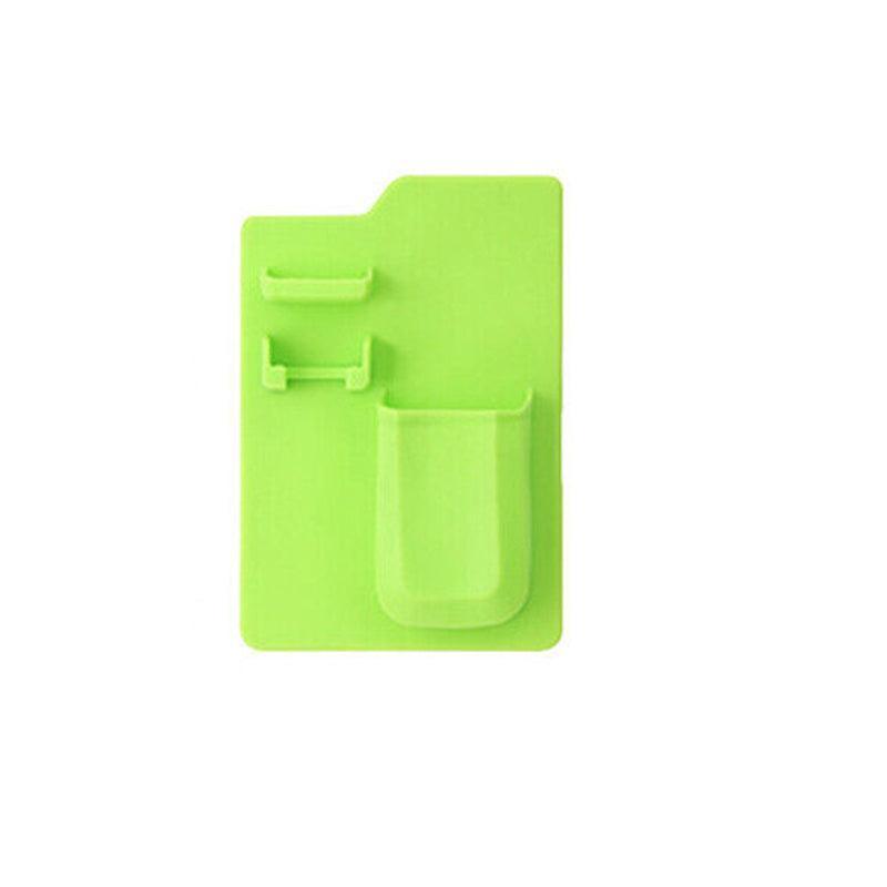 Silicone Shower Toothbrush Holder Bathroom Storage Rack for Razor and Toothpaste - Grey