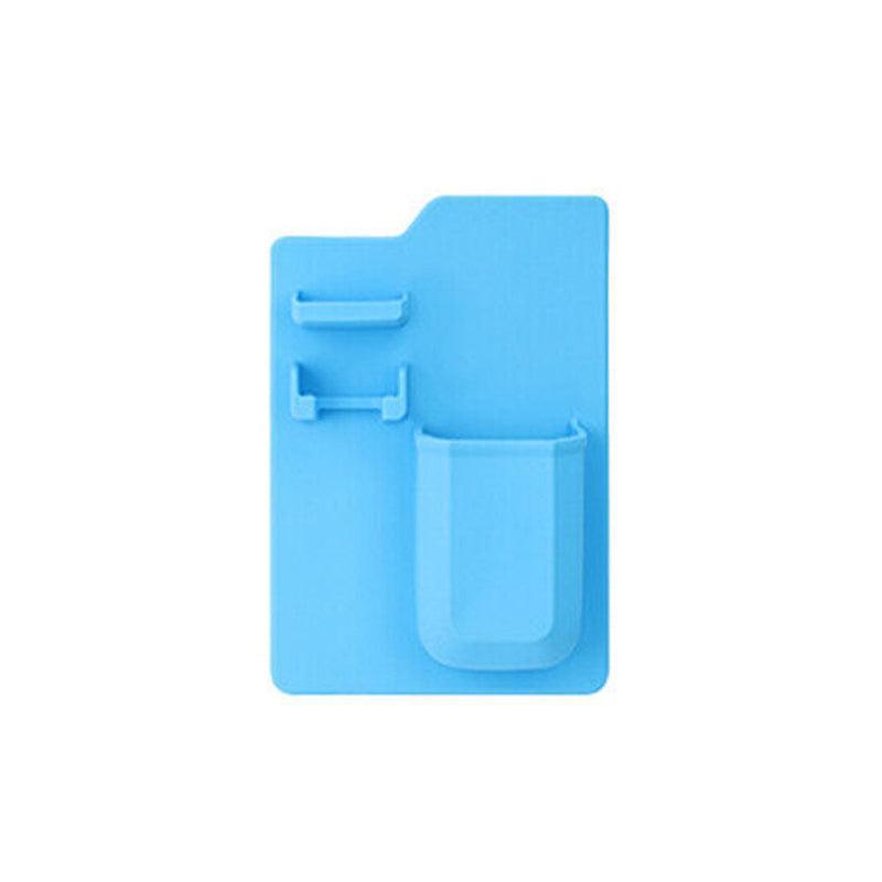 Silicone Shower Toothbrush Holder Bathroom Storage Rack for Razor and Toothpaste - Green