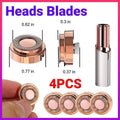 4Pcs For Gen1 Flawless Touch Facial Clean Hair Remover Replacement Heads Blades