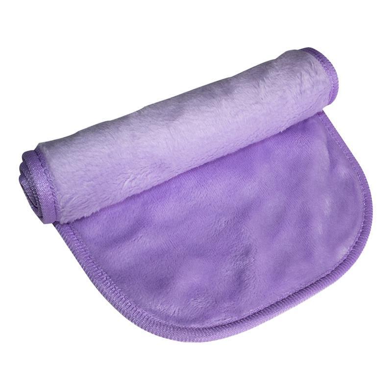 Microfibre Makeup Remover Towel Soft Face Cleaning Cloth Reusable Eraser 40x20cm - Dark Purple