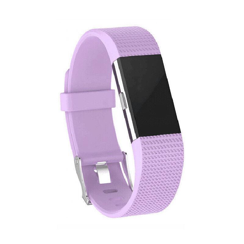L Size Silicone Watch Wrist Sports Strap For Fitbit Charge Band Wristband Replacement - Mint Green