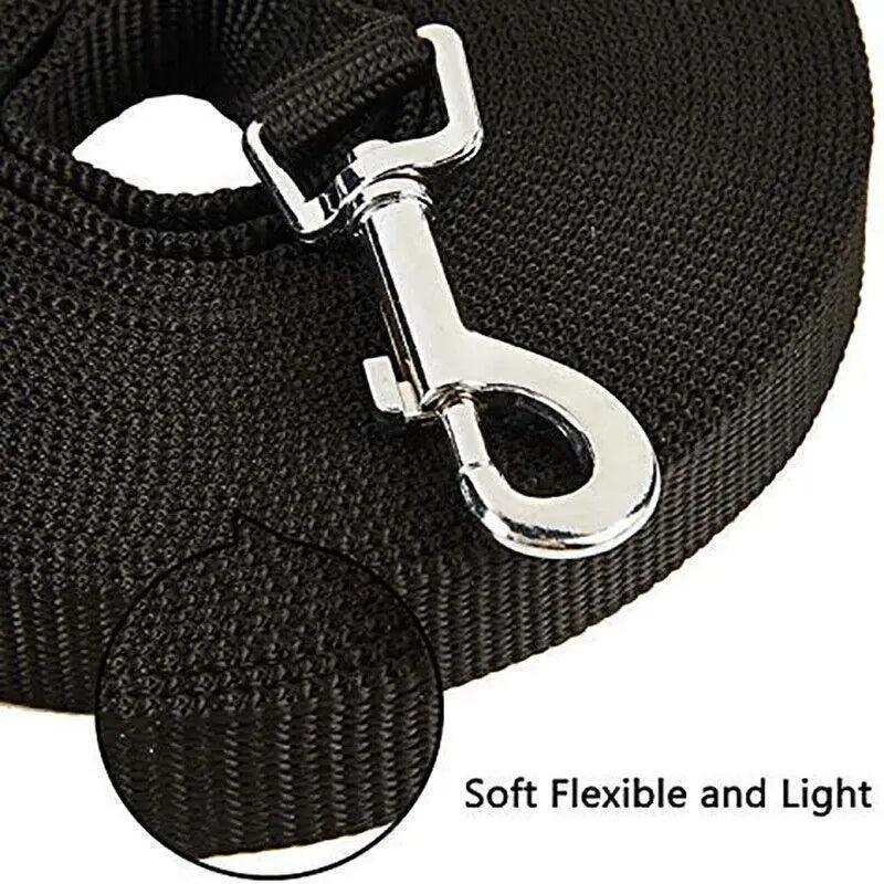 50Ft/15M Long Dog Lead Pet Puppy Leash Training Obedience Recall Walk Tracking - Red
