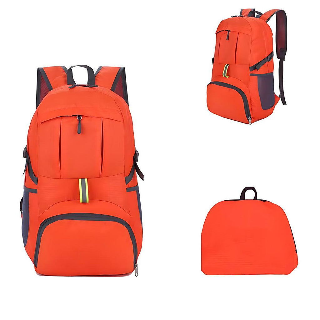 35L Light Foldable Outdoor Sports Backpack Camping Hiking Travel Bag - Purple