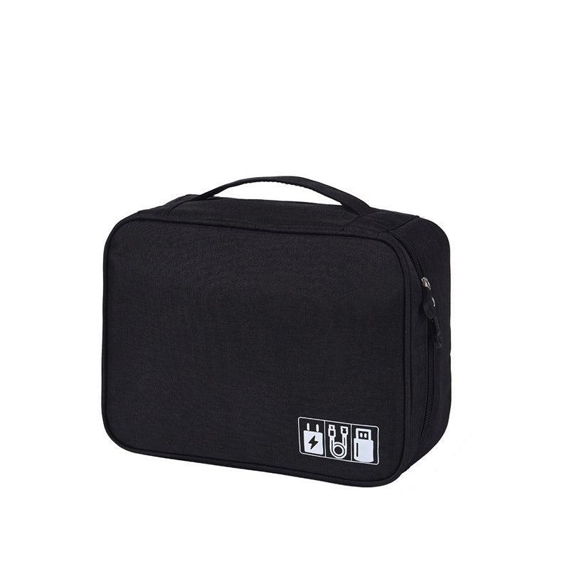 Cable Organizer Bag Charger USB Electronic Accessories Storage Travel Case - Grey