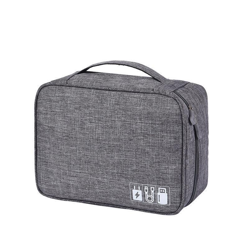 Cable Organizer Bag Charger USB Electronic Accessories Storage Travel Case - Purple