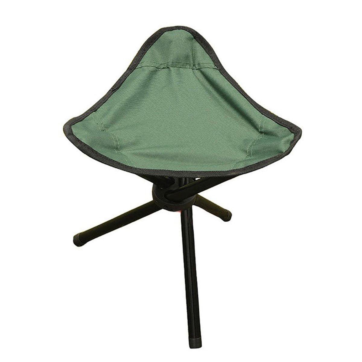 Folding Portable Beach Chair Fishing Stool Outdoor Lightweight Camping Chair - Blue
