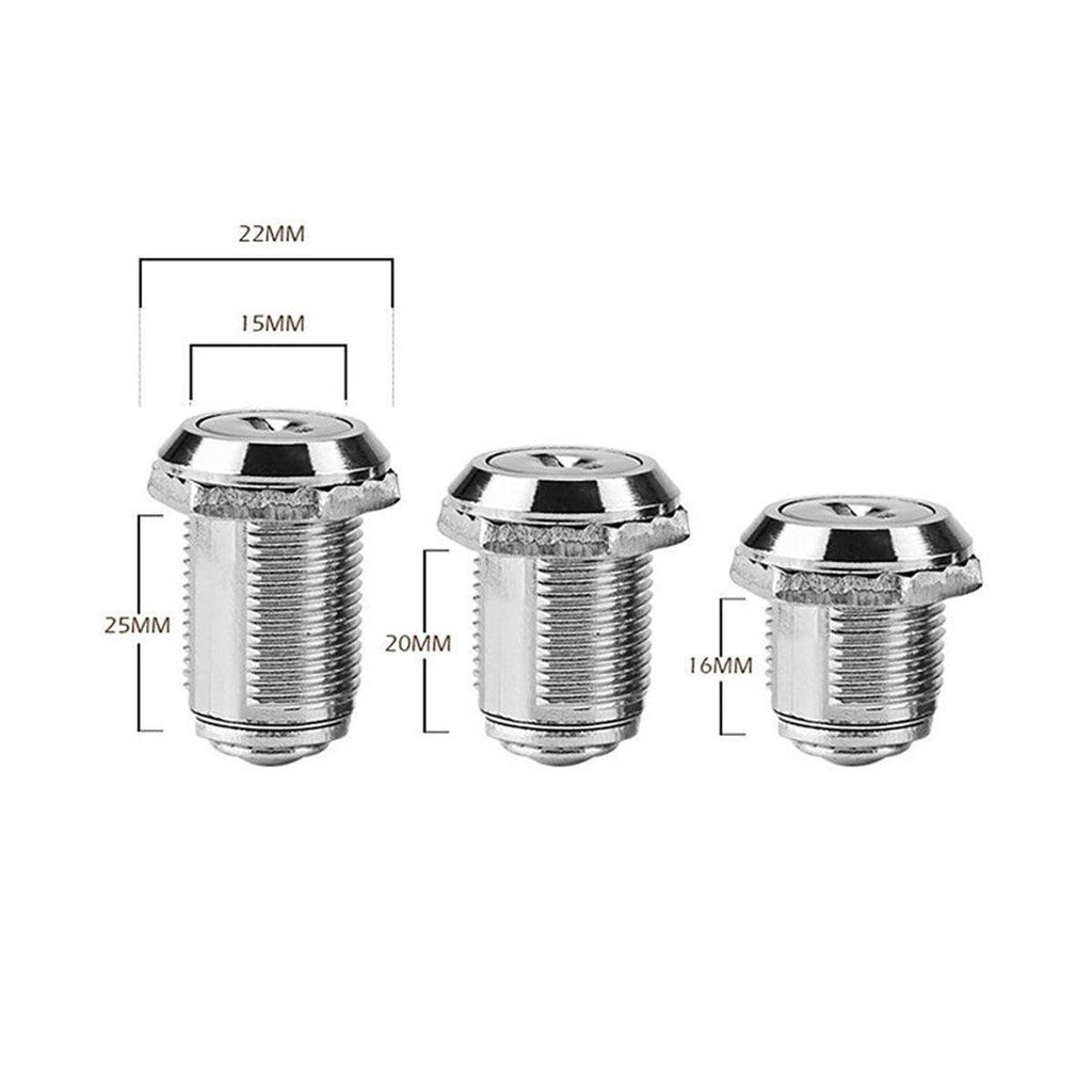 1/5/10pcs File Cabinet Drawer Milk Box Swivel Lock Small Round Security Lock - 25mm-5PCS