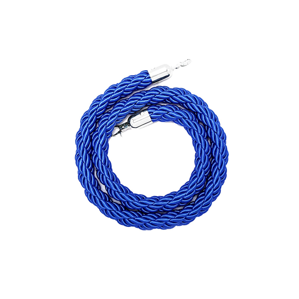 Barrier Warning Line 15M Welcome Pole Isolation Railing Guardrail Expandable - Blue