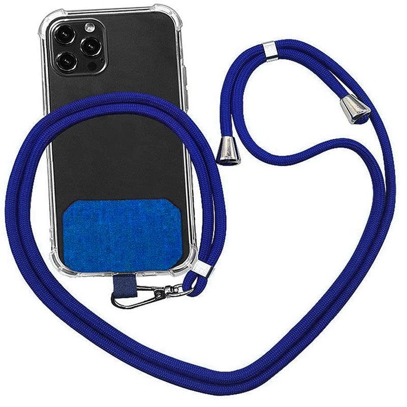 Adjustable Phone Lanyard with Patch for Most Cases Neck Strap Holder - Yellow