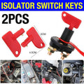 2Pcs Battery Car Off Spare Switch Universal Key Cut Power Isolator Kill Au Stock