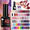 Glitter Nail Gel Polish UV LED Soak Off Varnish Colour Manicure Top Base Coat - UR-01