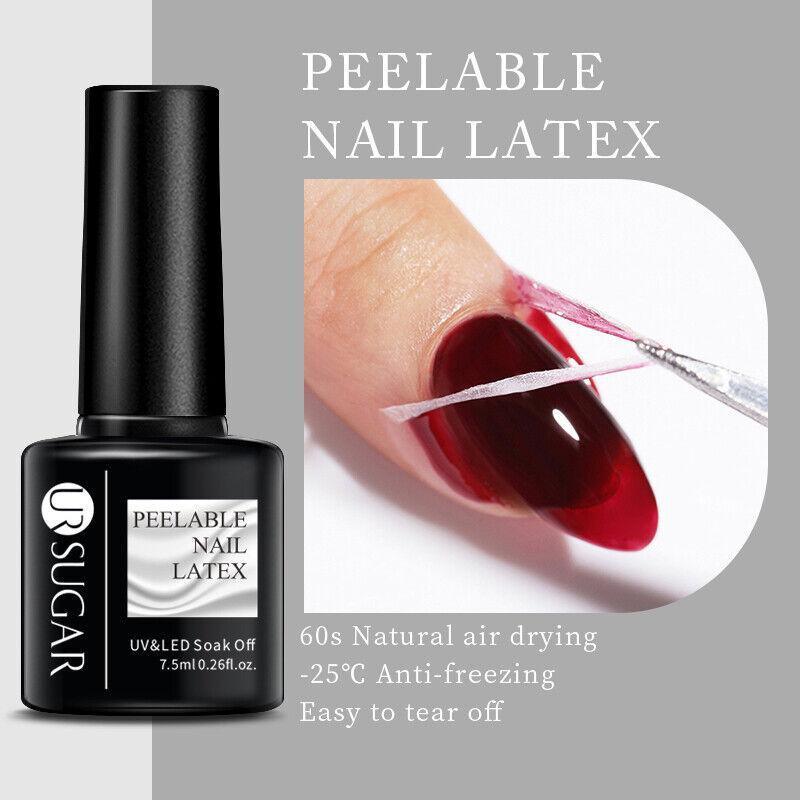 Glitter Nail Gel Polish UV LED Soak Off Varnish Colour Manicure Top Base Coat - UR-8