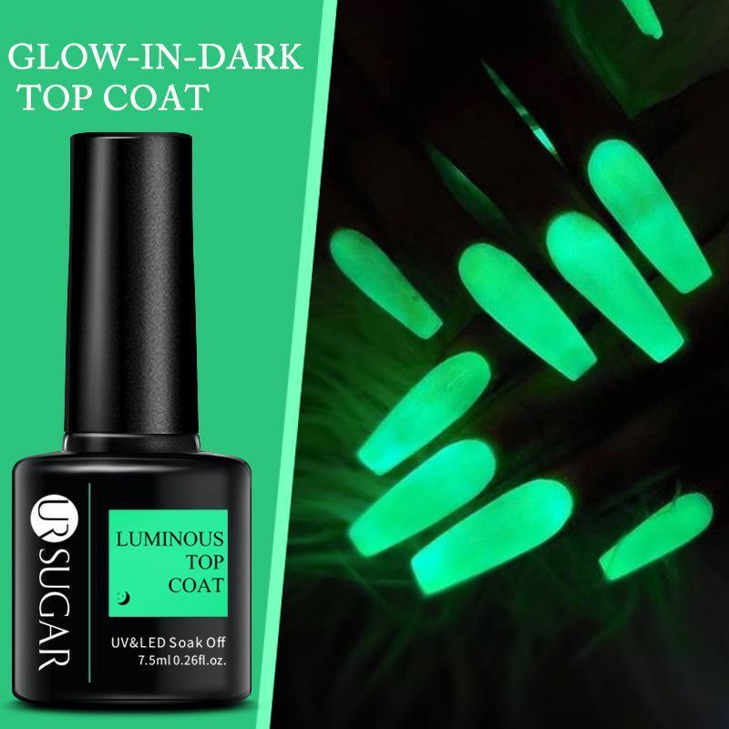 Glitter Nail Gel Polish UV LED Soak Off Varnish Colour Manicure Top Base Coat - UR-18