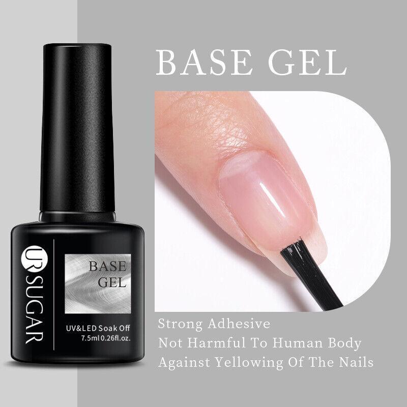 Glitter Nail Gel Polish UV LED Soak Off Varnish Colour Manicure Top Base Coat - UR-79