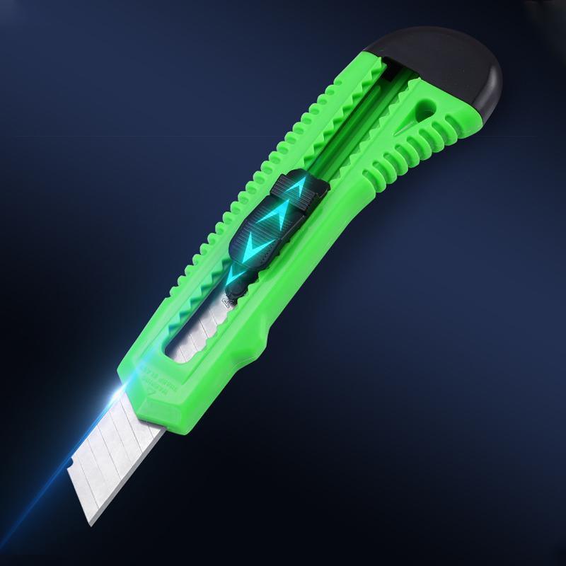 1/2/3PCS Utility Stanley Knife With Blades Blade Retractable Heavy Duty Box Cutter - Yellow-1PC