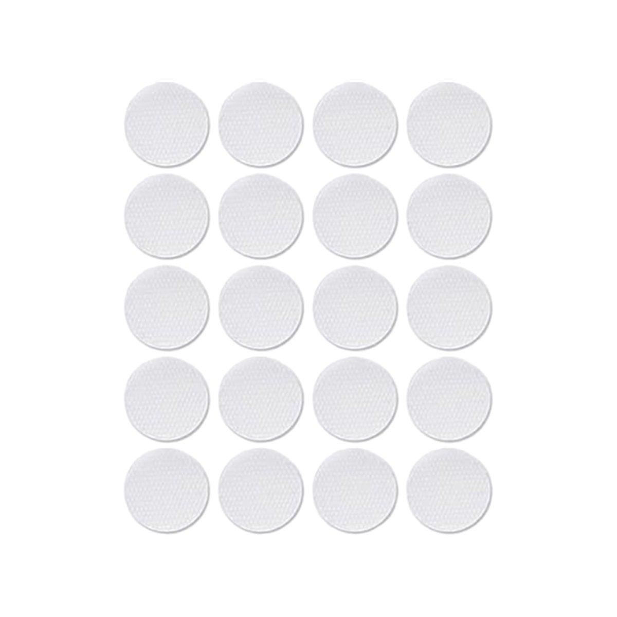 Strong Sticky Round Self Adhesive Dots DIY Bond Tape No Mark Fasteners - White 102Pairs - 15mm