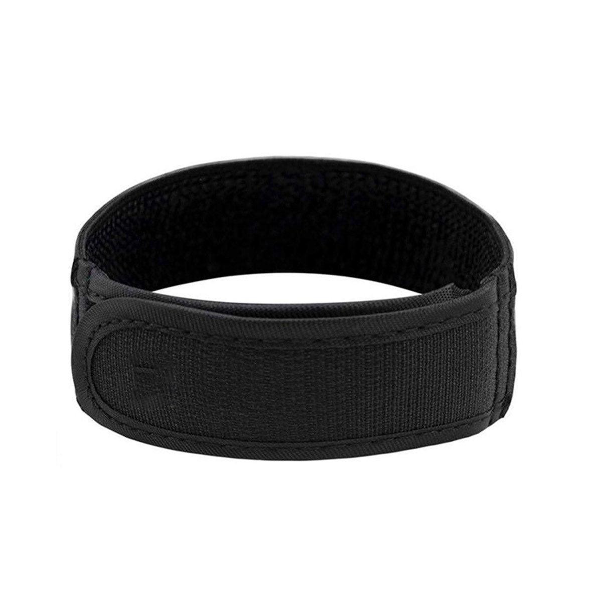 Adjustable Elastic Nylon Belt No Buckle Velcro Leisure Convenient Waistband - Brown-M