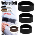Adjustable Elastic Nylon Belt No Buckle Velcro Leisure Convenient Waistband - Brown-S