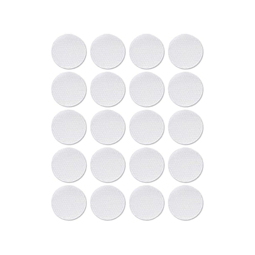 Strong Sticky Round Self Adhesive Dots DIY Bond Tape No Mark Fasteners - White 9 Pairs - 30mm