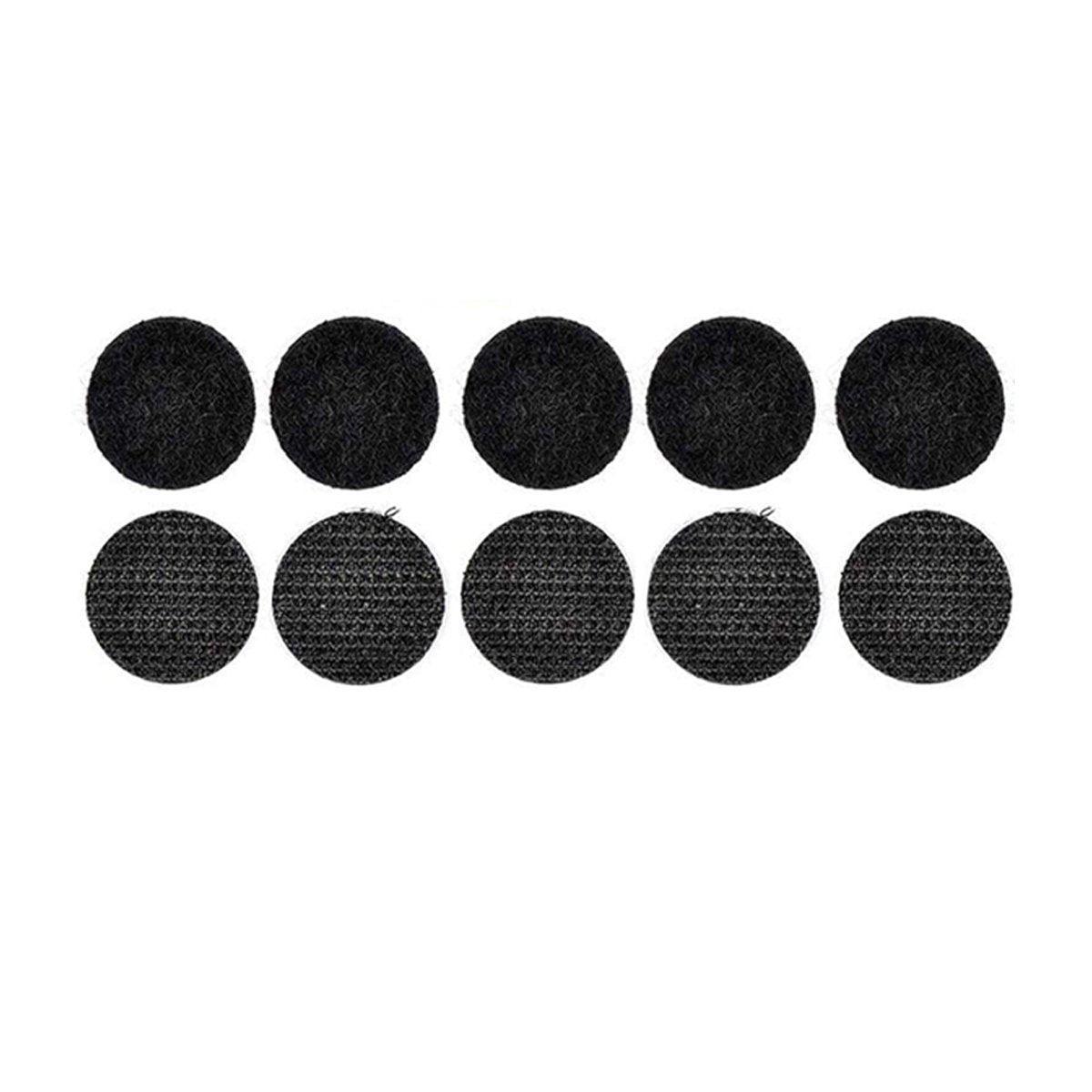 Strong Sticky Round Self Adhesive Dots DIY Bond Tape No Mark Fasteners - White 9 Pairs - 30mm